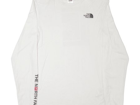 THE NORTH FACE Mens T-Shirt White Long Sleeve XS Online Sale