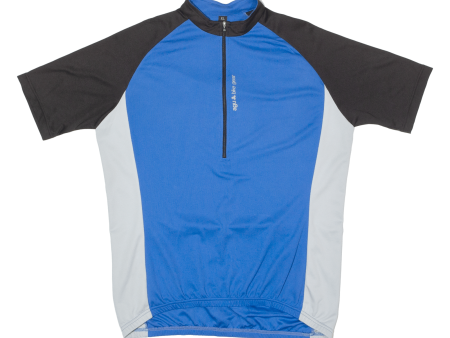 AGU BIKE WEAR Cycling Mens Jersey Blue 1 2 Zip XL Supply