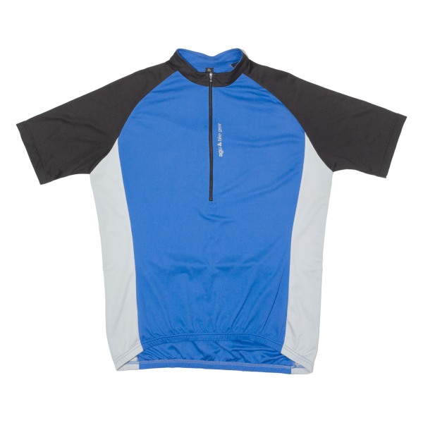 AGU BIKE WEAR Cycling Mens Jersey Blue 1 2 Zip XL Supply