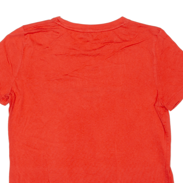 TOMMY HILFIGER Mens T-Shirt Orange S Online Sale