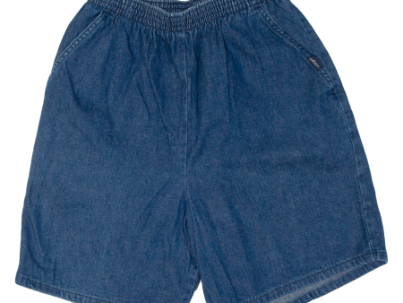 CHIC Womens Casual Shorts Blue 90s S W27 Sale