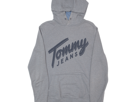 TOMMY HILFIGER Mens Grey Hoodie S on Sale