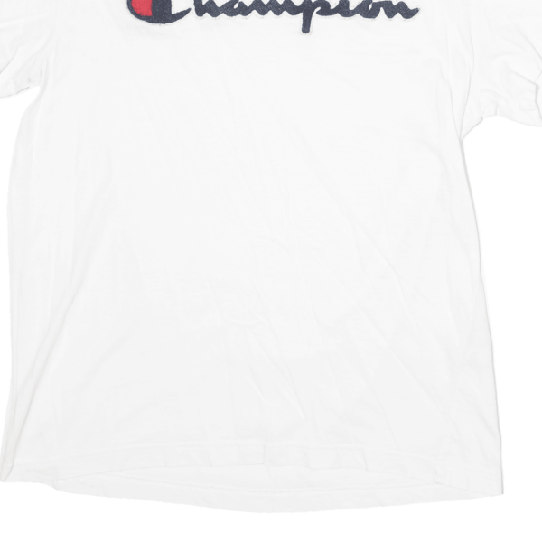 CHAMPION Mens T-Shirt White Crew Neck XS Cheap