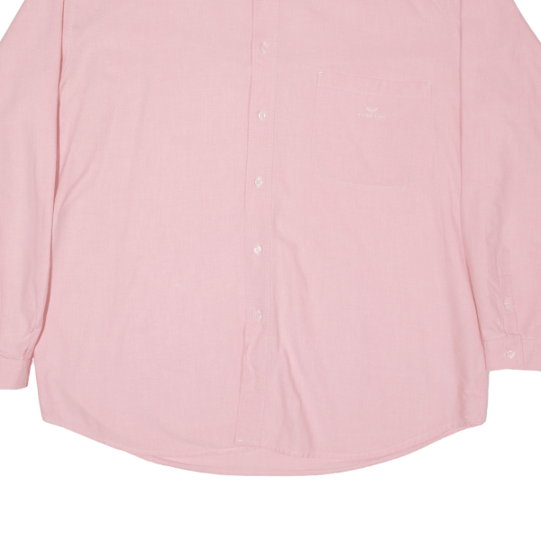 ARMANI JEANS Mens Plain Shirt Pink Long Sleeve L Online now