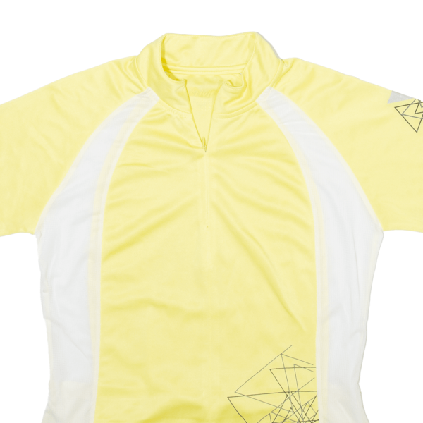 CRIVIT Cycling Womens Jersey Yellow 1 4 Zip M Hot on Sale