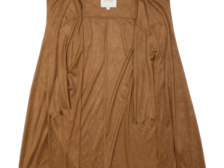 CLOCKHOUSE Womens Waistcoat Brown Strapless L on Sale