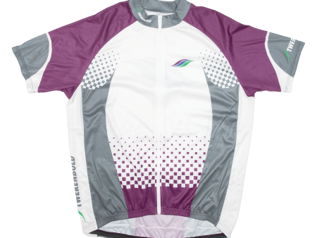 Cycling Full Zip Mens Jersey White 2XL Online