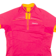 CRAFT Cycling Womens Jersey Pink 1 4 Zip XL For Cheap