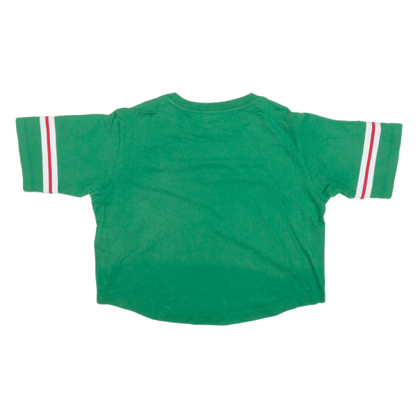 CHAMPION Cropped Womens T-Shirt Green S For Sale