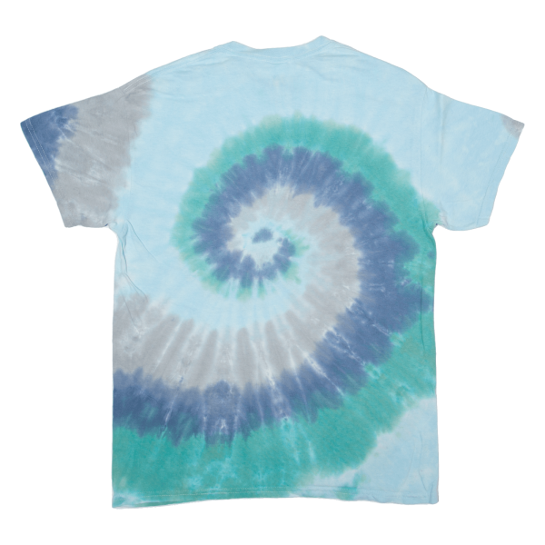 COLORTONE Mens Tie Dye T-Shirt Blue M Hot on Sale