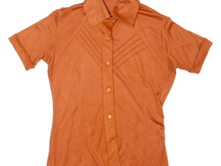 CONFECCOES Womens Plain Shirt Orange S For Sale