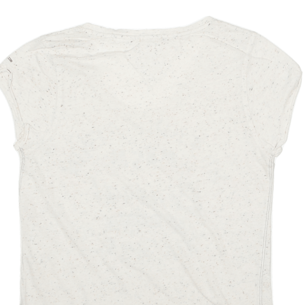 TOMMY HILFIGER Womens T-Shirt White USA V-Neck XS Online now