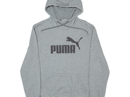 PUMA Mens Grey Hoodie S Hot on Sale