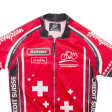 BICYCLE HOLIDAYS Cycling Full Zip Mens Jersey Red M on Sale