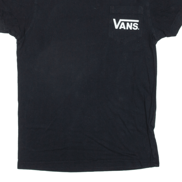 VANS Womens T-Shirt Black XS Online Sale