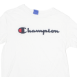 CHAMPION Mens T-Shirt White Crew Neck XS Cheap