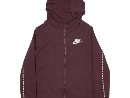 NIKE Mens Red Hoodie Full Zip M Online Hot Sale