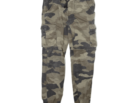 CHAPTER YOUNG Camo Cargo Jogger Style Girls Trousers Grey Tapered W28 L30 Online Hot Sale