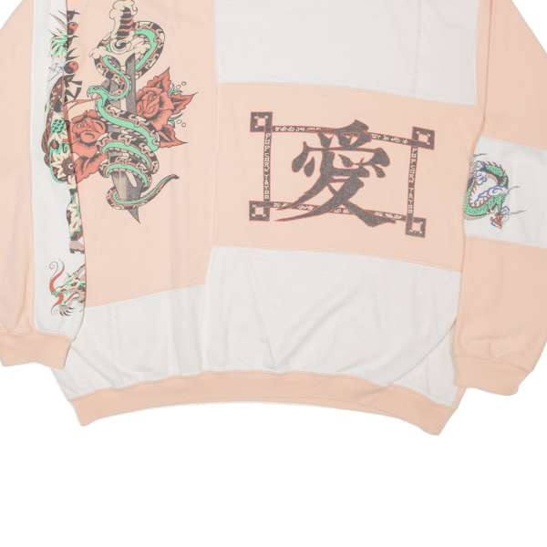 Chinese Symbols Womens Sweatshirt Pink L For Cheap