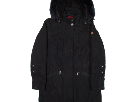 WELLENSTEYN Insulated Womens Coat Black Hooded M Discount