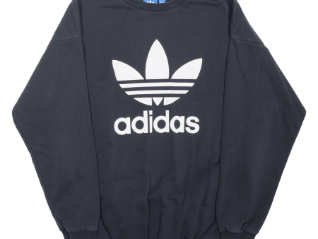 ADIDAS Womens Sweatshirt Black UK 12 Online Hot Sale