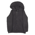 ZARA Womens Puffer Coat Black Hooded S Online Sale