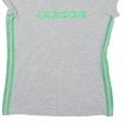 ADIDAS Womens T-Shirt Grey Crew Neck UK 14 For Sale