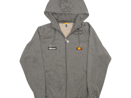 ELLESSE Mens Grey Hoodie Full Zip S Hot on Sale