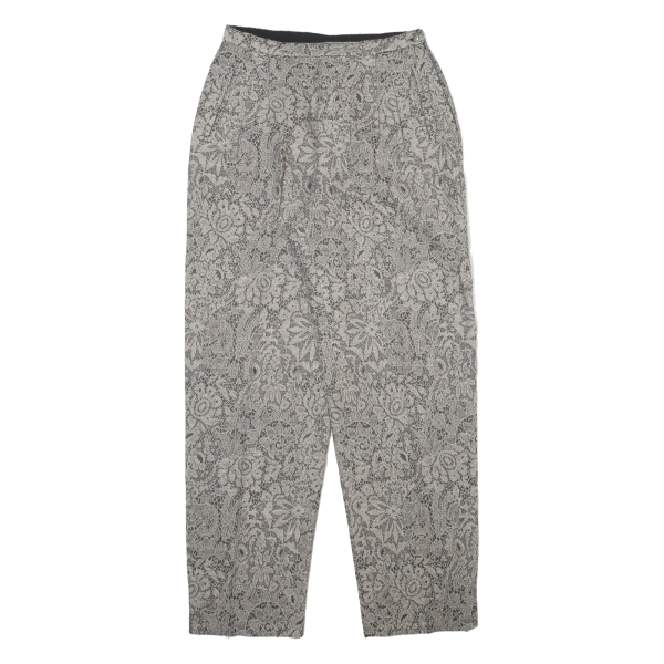 Womens Trousers Grey Relaxed Straight W24 L29 Sale