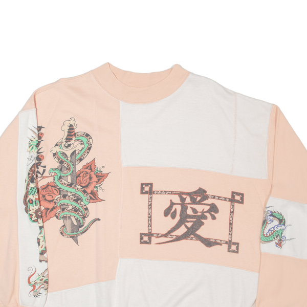 Chinese Symbols Womens Sweatshirt Pink L For Cheap