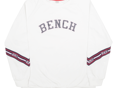 BENCH Womens Sweatshirt White L Discount