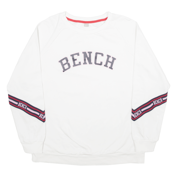 BENCH Womens Sweatshirt White L Discount