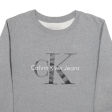 CALVIN KLEIN JEANS Mens Sweatshirt Grey M Online Sale