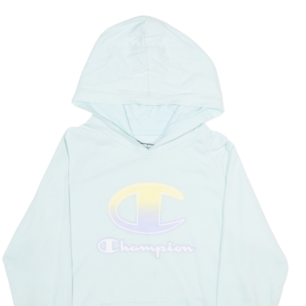 CHAMPION Girls Blue Hoodie XL For Cheap