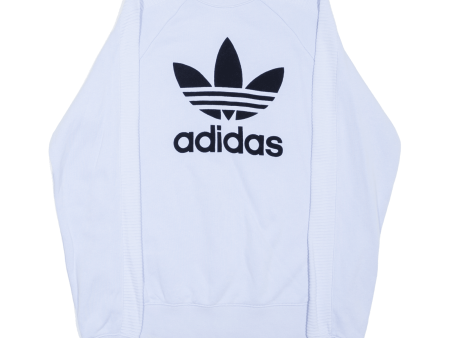 ADIDAS Womens Sweatshirt Blue UK 8 Online Sale