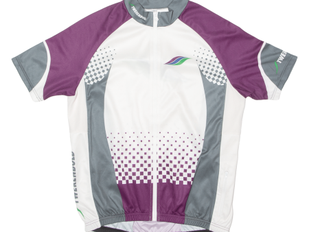 TWERENBOLD Full Zip Cycling Mens Jersey White High Neck M For Discount