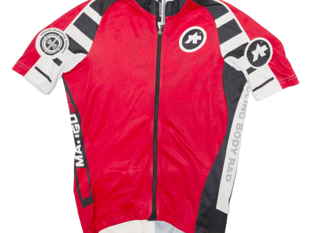 ASSOS Cycling Shirt Mens Jersey Red High Neck S For Discount