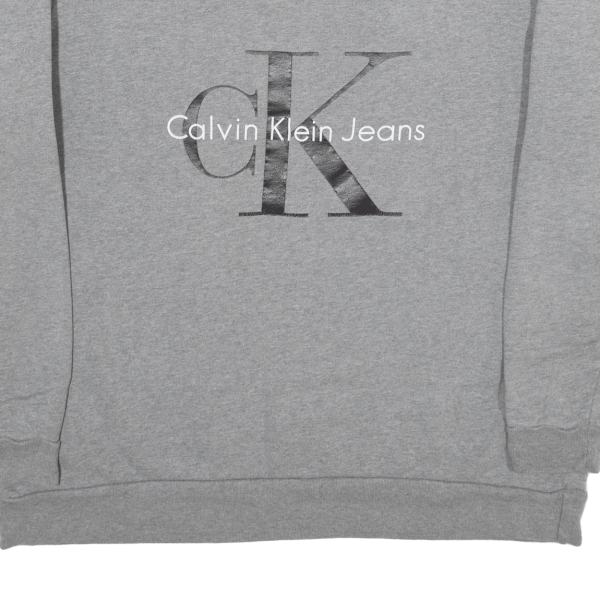 CALVIN KLEIN JEANS Mens Sweatshirt Grey M Online Sale