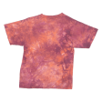 THE MOUNTAIN Native American Landscape Boys Tie Dye T-Shirt Red Crew Neck M Online Sale