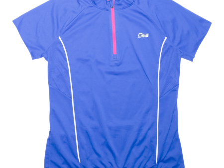 CRIVIT Cycling Shirt Mens Jersey Blue 1 4 Zip L Sale