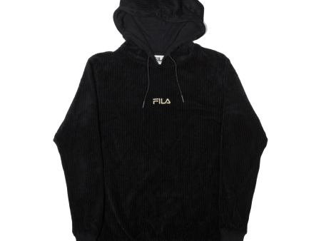 FILA Womens Black Hoodie UK 4 For Sale