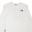 THE NORTH FACE Mens T-Shirt White Long Sleeve XS Online Sale