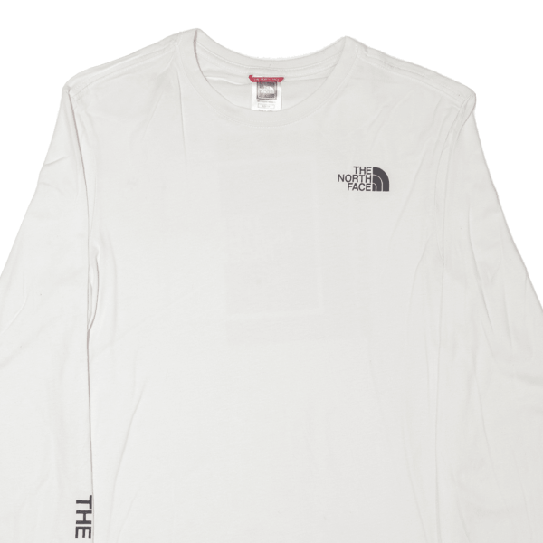 THE NORTH FACE Mens T-Shirt White Long Sleeve XS Online Sale