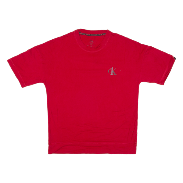 CALVIN KLEIN Mens T-Shirt Red S For Discount