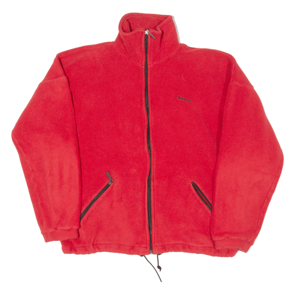 BARBOUR Mens Fleece Jacket Red S Fashion