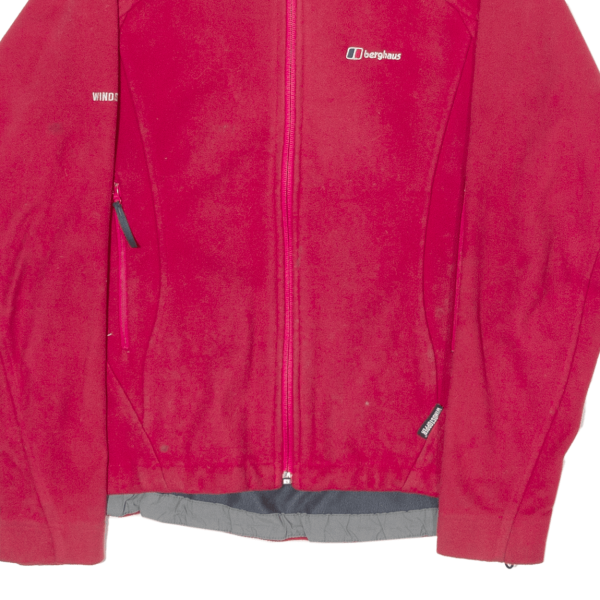 BERGHAUS Windstopper Womens Fleece Jacket Red UK 12 Online Hot Sale