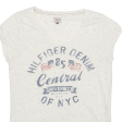 TOMMY HILFIGER Womens T-Shirt White USA V-Neck XS Online now