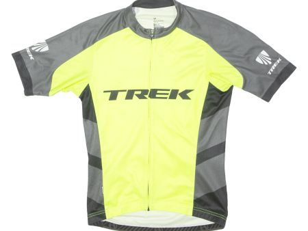 BONTRAGER Full Zip Cycling Mens Jersey Yellow High Neck M Online Sale