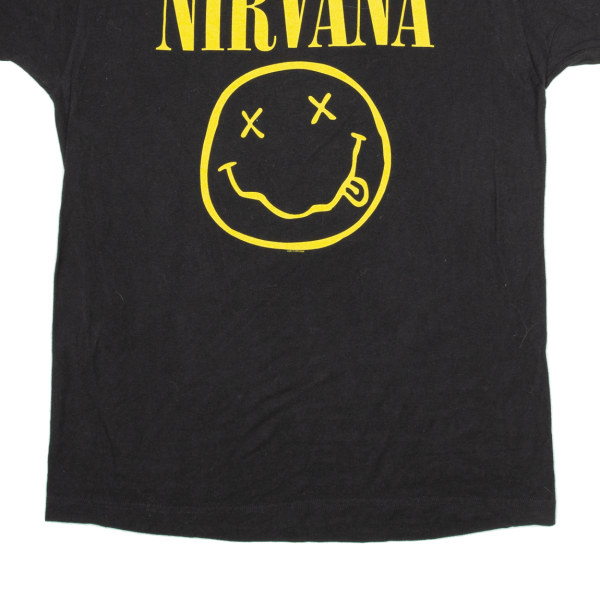 TULTEX Nirvana Mens Band T-Shirt Black L For Sale