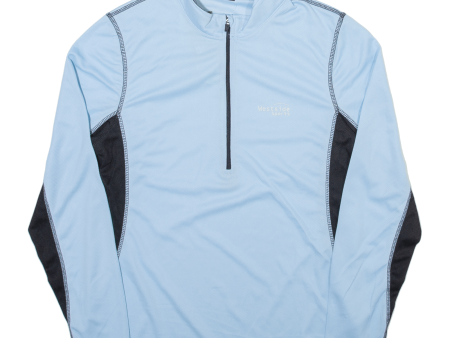 WESTSIDE SPORT Cycling Mens Jersey Blue Long Sleeve 1 2 Zip M Online now